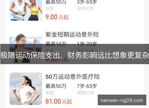 极限运动保险支出，财务影响远比想象更复杂
